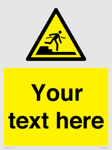 Custom warning Submerged step or steps